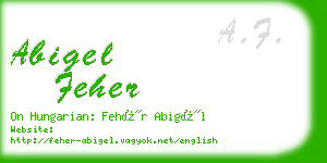 abigel feher business card
